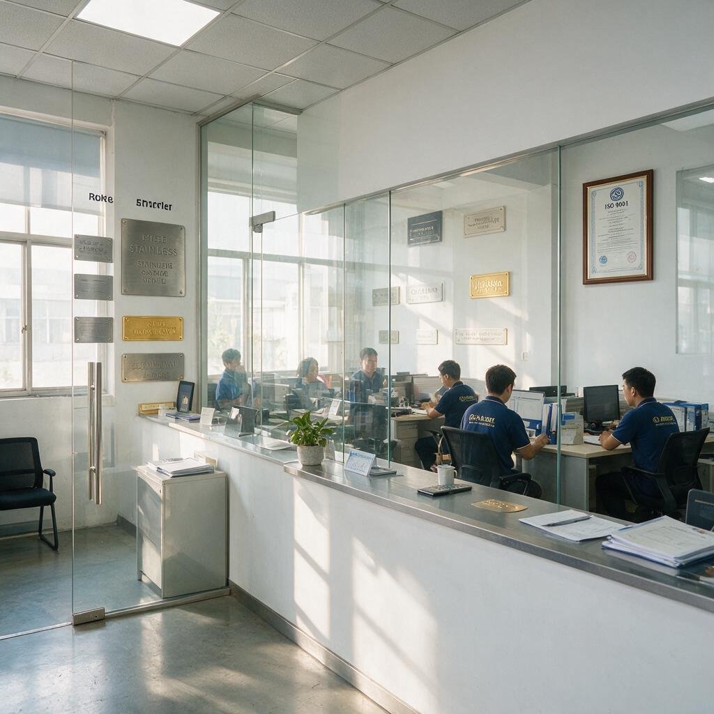 CustMetalPlate Factory Office and Team