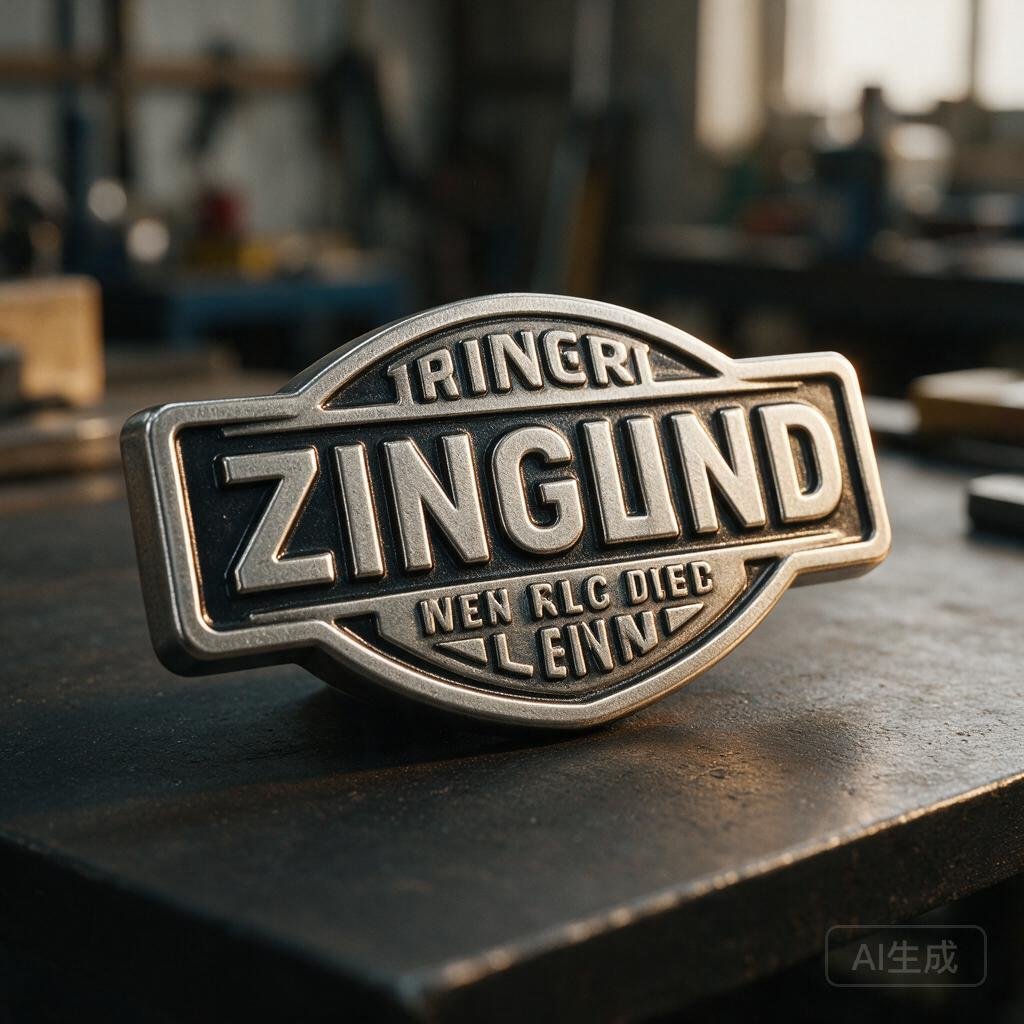 3D zinc alloy die-cast metal badges